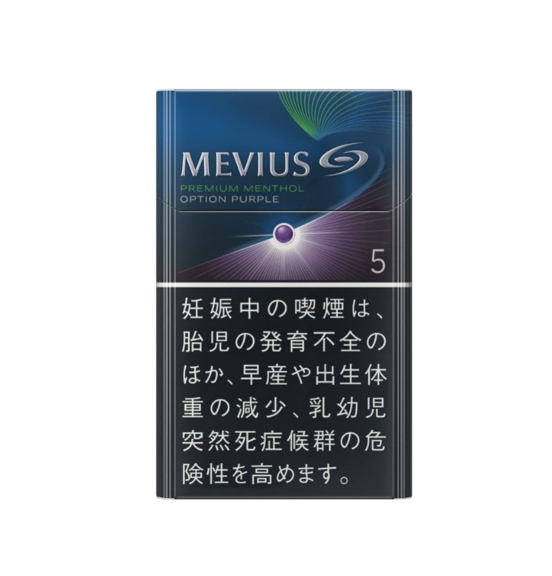 Mevius Premium Menthol Option Purple 5 メビウス プレミアム メンソール オプション パープル ５ Tobacco Duty Free Shop A S D 関西国際空港免税店予約サイト